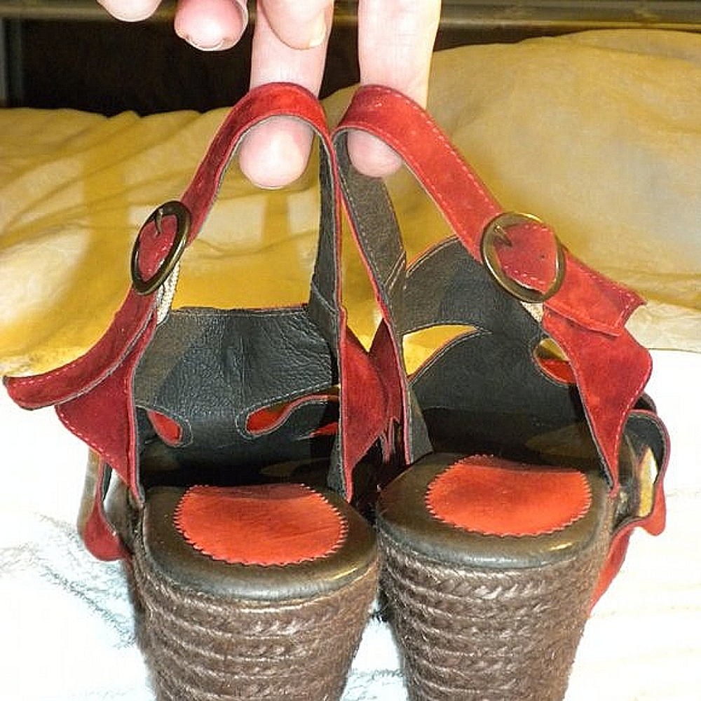 🍁CORDANI🍁Wedges, Rust - Picture 4 of 8